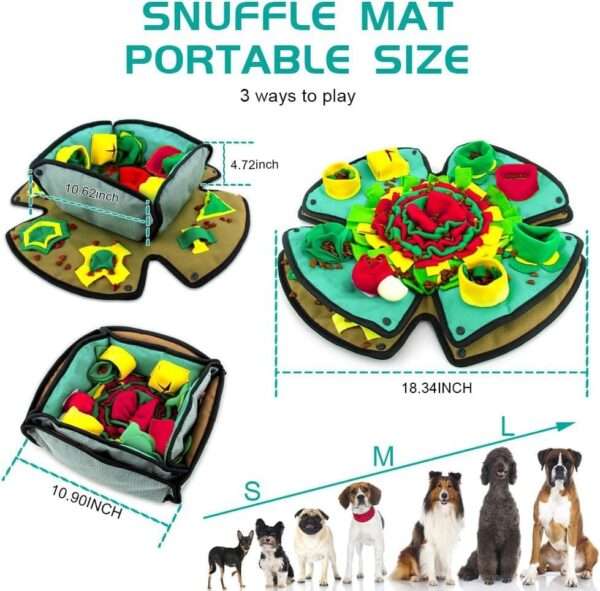 Alfombrilla de olfateo para perros. Es un juguete interactivo que ayuda a estimular la mente de la mascota.
