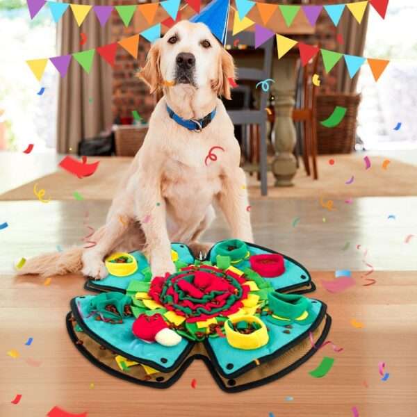 Alfombrilla de olfateo para perros. Es un juguete interactivo que ayuda a estimular la mente de la mascota.