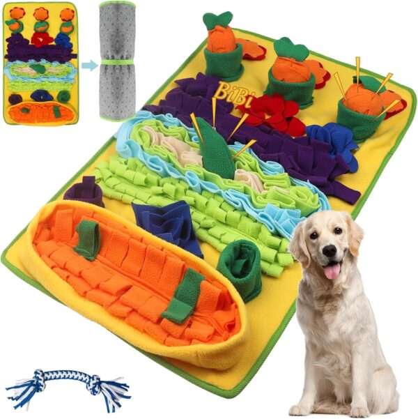 Alfombrilla de olfateo para perros de razas grandes. Juguete interactivo que estimula la mente de la mascota.