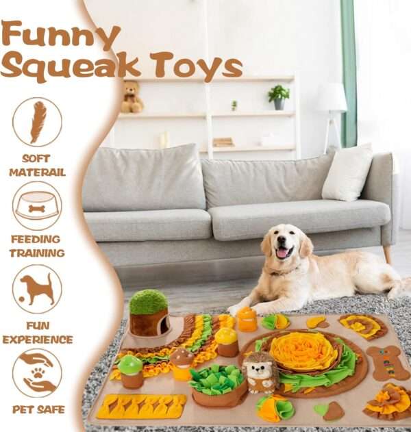 Alfombrilla de olfateo para perros grandes. Es un juguete interactivo que ayuda a estimular la mente de la mascota.