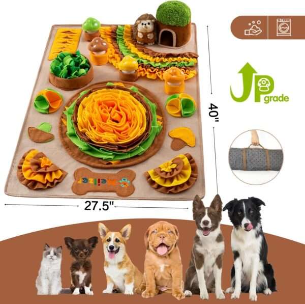 Alfombrilla de olfateo para perros grandes. Es un juguete interactivo que ayuda a estimular la mente de la mascota.