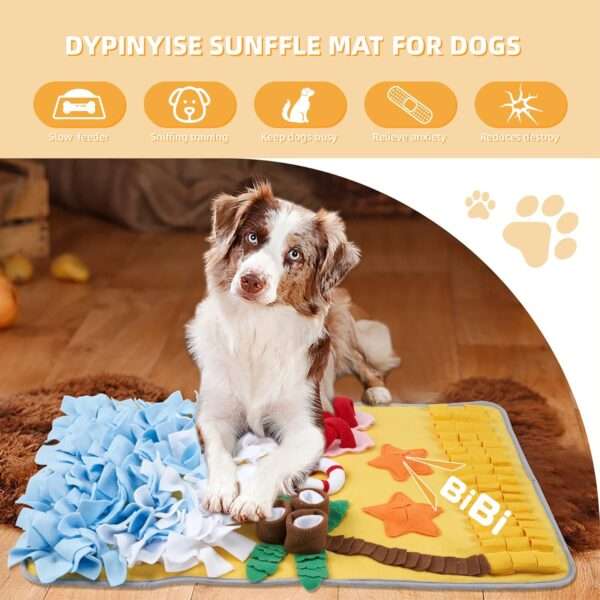 Alfombrilla de olfateo para perros y gatos. Juguete interactivo que estimula mentalmente a la mascota.