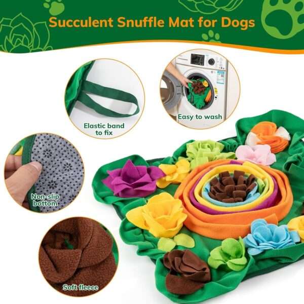 Alfombrilla de olfateo para perros. Es un juguete interactivo que ayuda a estimular la mente de la mascota.