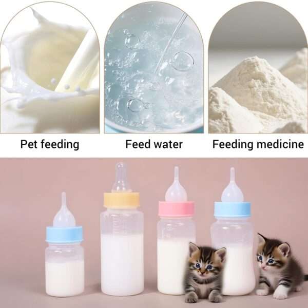 Kit de alimentación de 18 piezas para cachorros y gatitos. Biberón antiasfixia de silicona y accesorios de cuidado para crías.