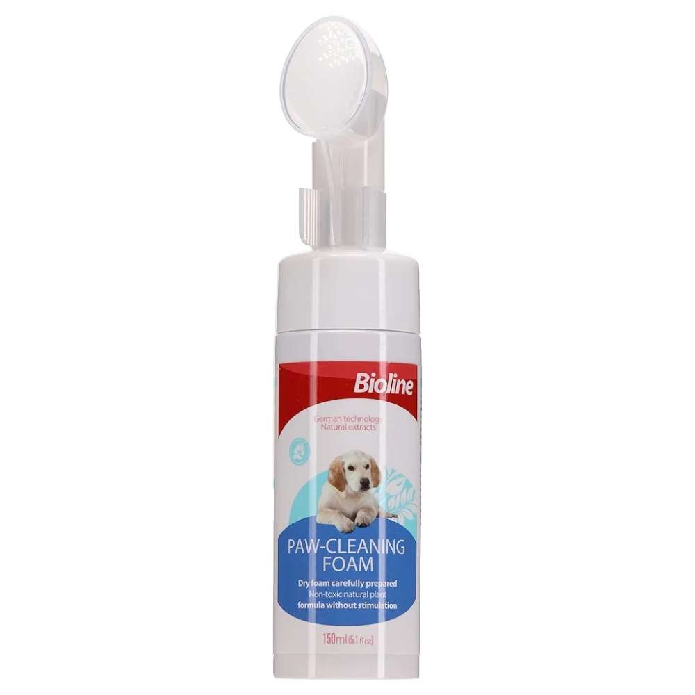 Limpiador de patas en espuma para perros.