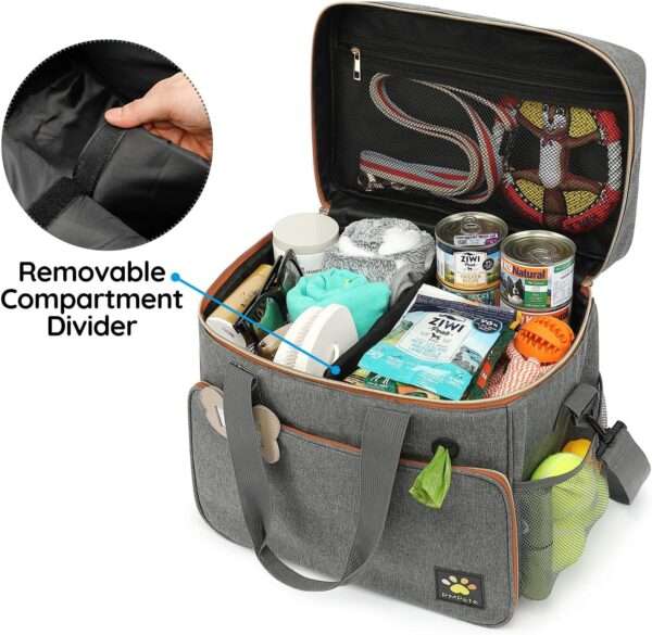 Bolsa de viaje multifuncional para perros y gatos, ideal para escapadas de fin de semana.
