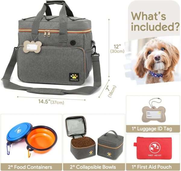 Bolsa de viaje multifuncional para perros y gatos, ideal para escapadas de fin de semana.