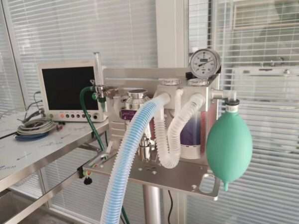 Máquina de anestesia veterinaria SV-1300 compatible con CT y MRI.