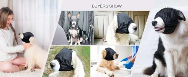 Bozal de nailon suave y transpirable para perros.