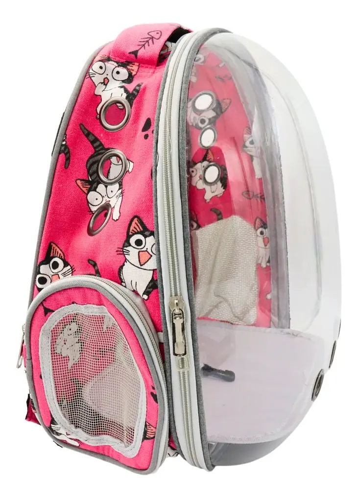 Mochila Transportadora Transparente para Perros y Gatos | Mochila de Viaje Portátil (41x33x25 cm) - Imagen 3