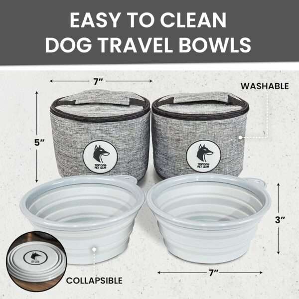 Mochila de viaje para perros y gatos aprobada por aerolíneas, con cuencos plegables y contenedor de alimentos.