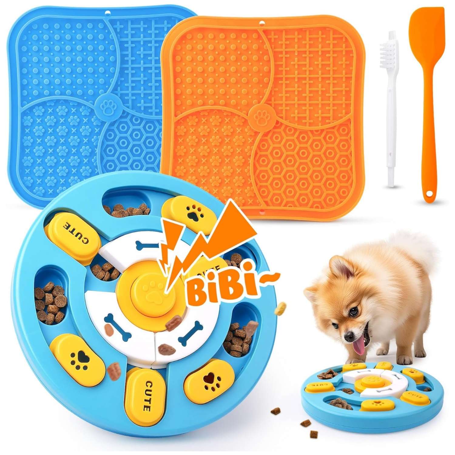 Set de 5 juguetes de rompecabezas para perros avanzados. Ayuda a la estimulación mental y alivia la ansiedad.