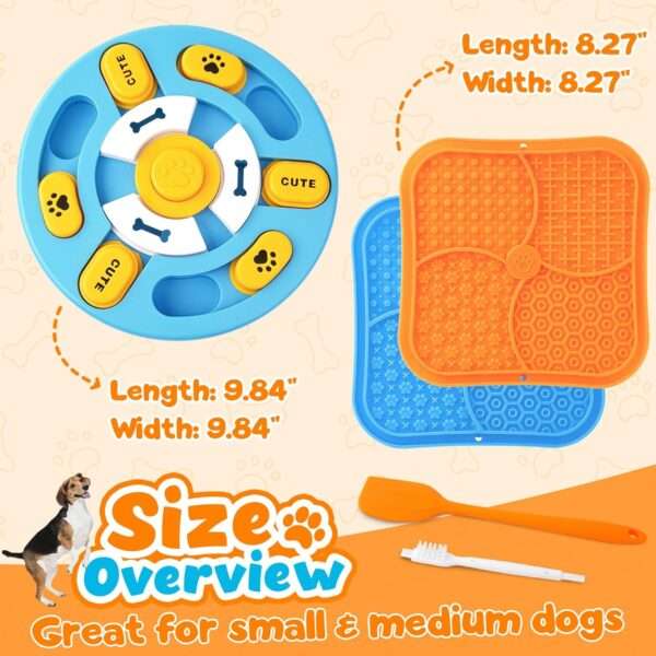 Set de 5 juguetes de rompecabezas para perros avanzados. Ayuda a la estimulación mental y alivia la ansiedad.