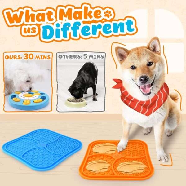 Set de 5 juguetes de rompecabezas para perros avanzados. Ayuda a la estimulación mental y alivia la ansiedad.