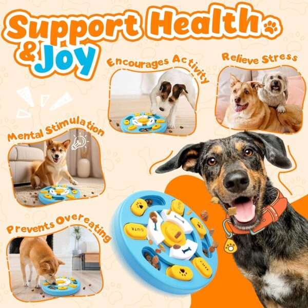 Set de 5 juguetes de rompecabezas para perros avanzados. Ayuda a la estimulación mental y alivia la ansiedad.