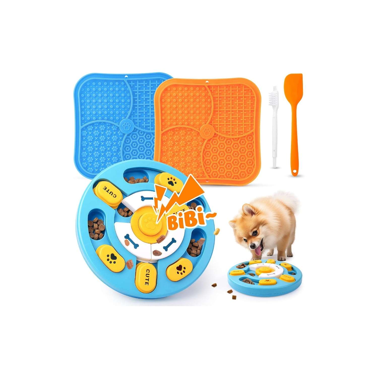Set de 5 juguetes de rompecabezas para perros avanzados. Ayuda a la estimulación mental y alivia la ansiedad.