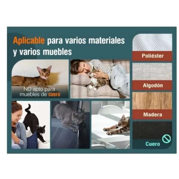 Protectores de sofá transparentes para gatos antiarañazos.