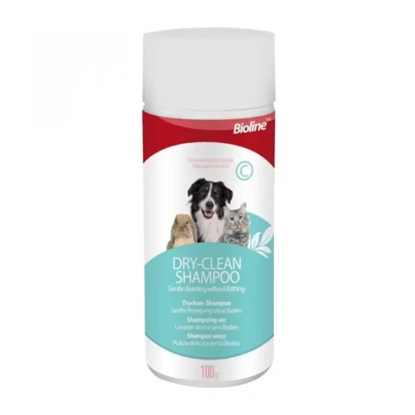 Shampoo en seco para perro y gato.