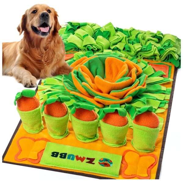 Tapete de olfateo para perros. Es un juguete de enriquecimiento mental y de entrenamiento.