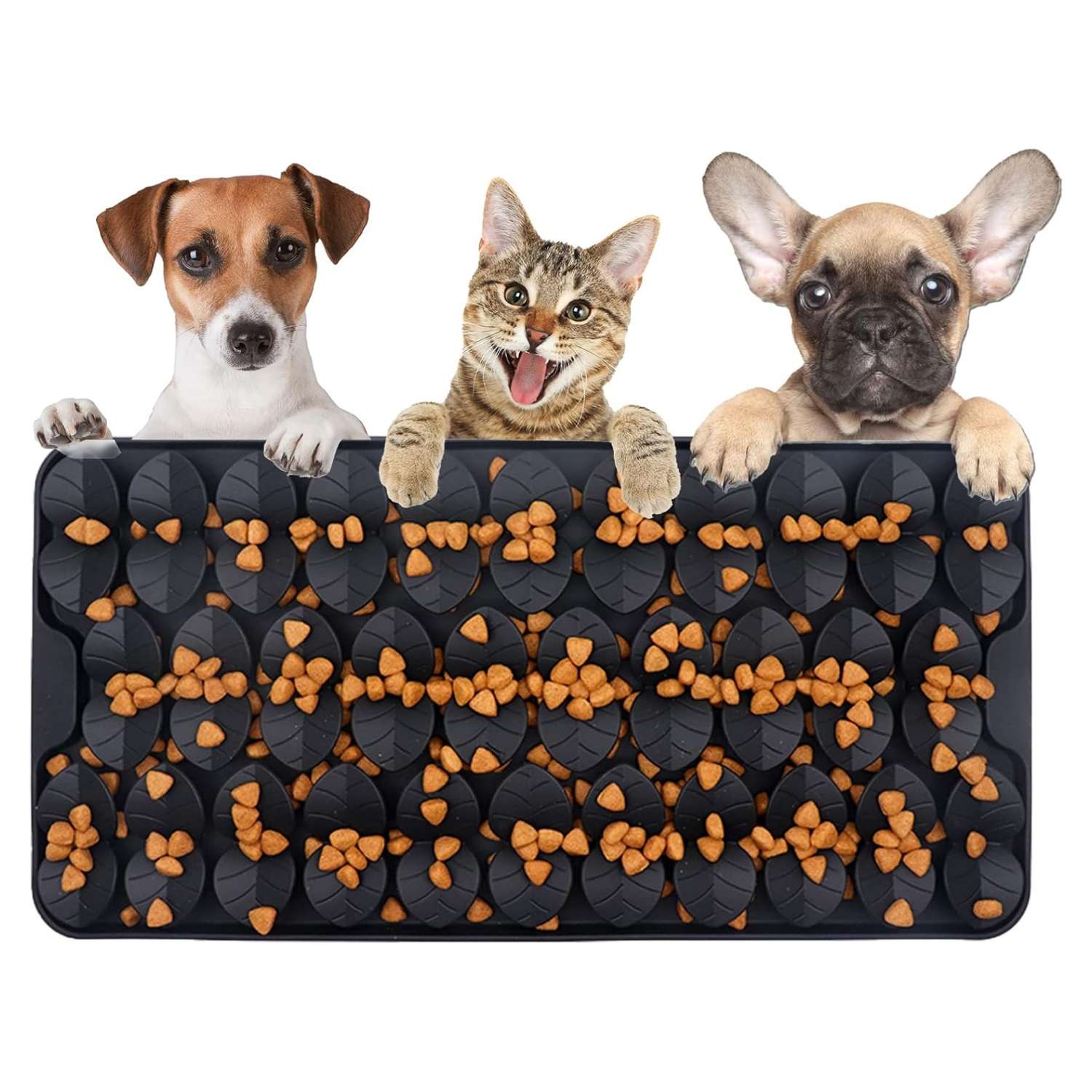 Alfombrilla de silicona para lamer para perros y gatos. Es un tapete de olfateo interactivo que promueve la alimentación lenta.
