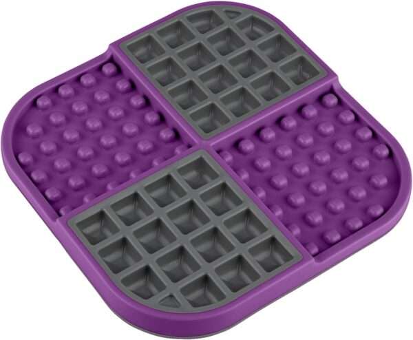 Tapete para lamer para gatos, ideal para alimentos, yogur y mantequilla de maní. Ayuda a reducir la ansiedad.