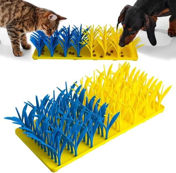 Tapete para Olfateo y Alimentación Lenta | Alfombrilla de Silicona Interactiva para Perros y Gatos 35x17 Cm