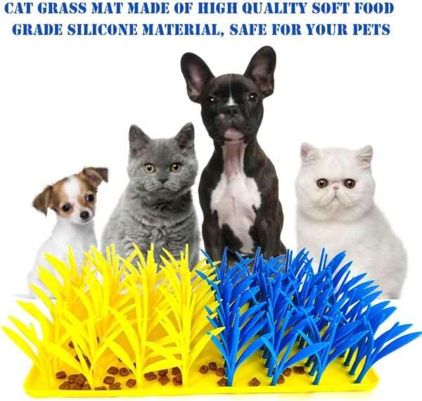 Alfombrilla de silicona para perros y gatos. Es un tapete de olfateo interactivo que promueve la alimentación lenta.