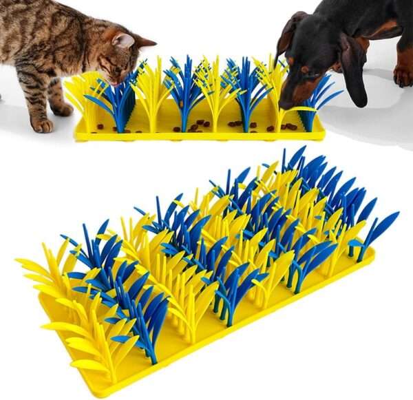 Alfombrilla de silicona para perros y gatos. Es un tapete de olfateo interactivo que promueve la alimentación lenta.