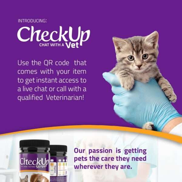 Kit de 50 tiras de glucosa veterinaria para perros y gatos para el control de la diabetes.