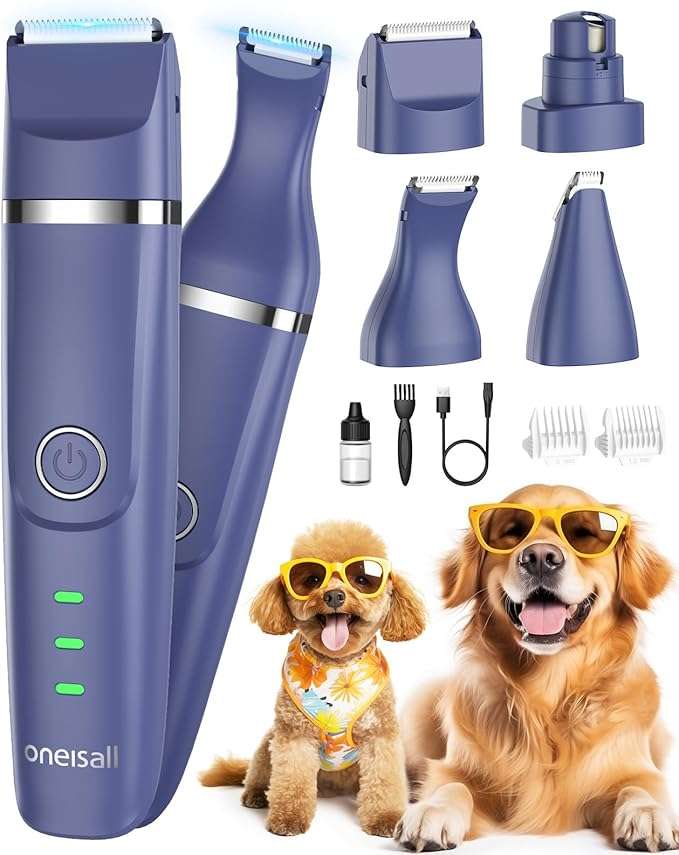 Kit de aseo 4 en 1 para perros y gatos.