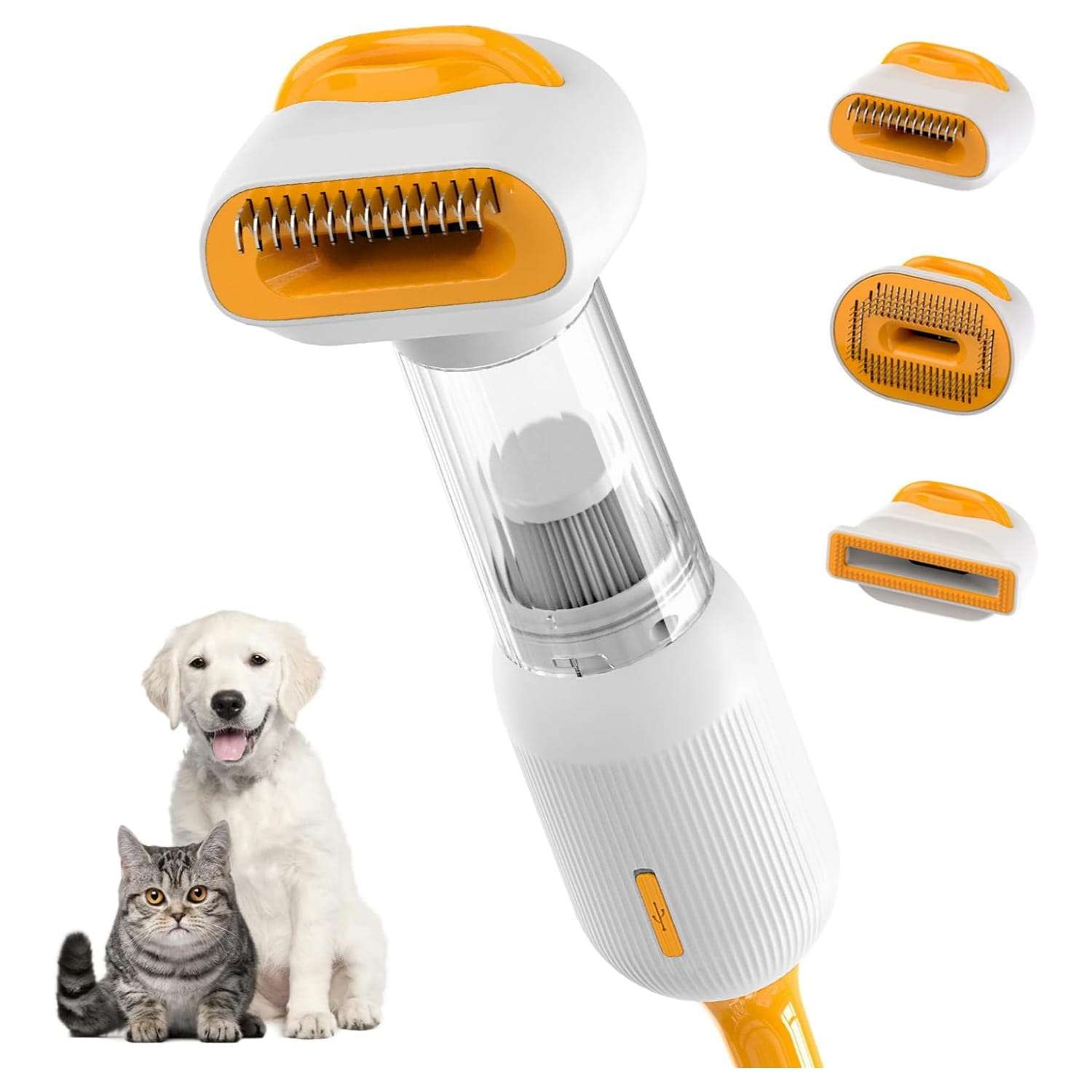 Aspiradora para gatos, kit de aseo, bajo ruido, 4 en 1.