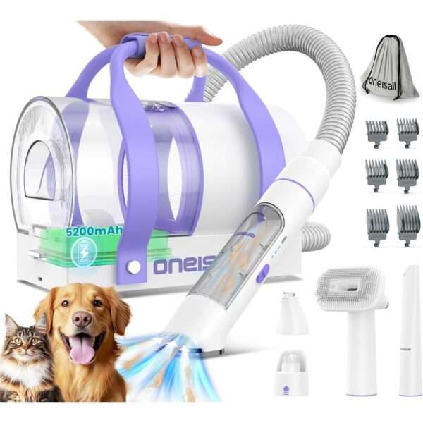 Aspiradora inalámbrica para mascotas, portátil, con gran capacidad de 2L.