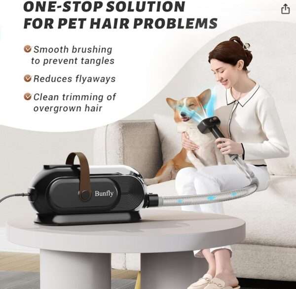 Aspiradora profesional para mascotas, kit de aseo 11 en 1, potencia de 13000 kpa.