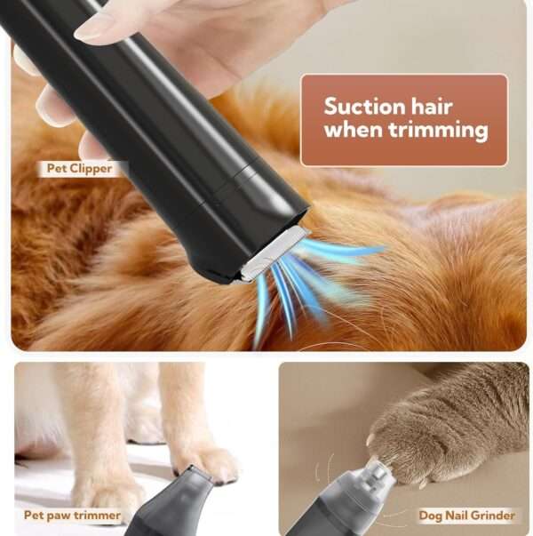 Aspiradora profesional para mascotas, kit de aseo 11 en 1, potencia de 13000 kpa.
