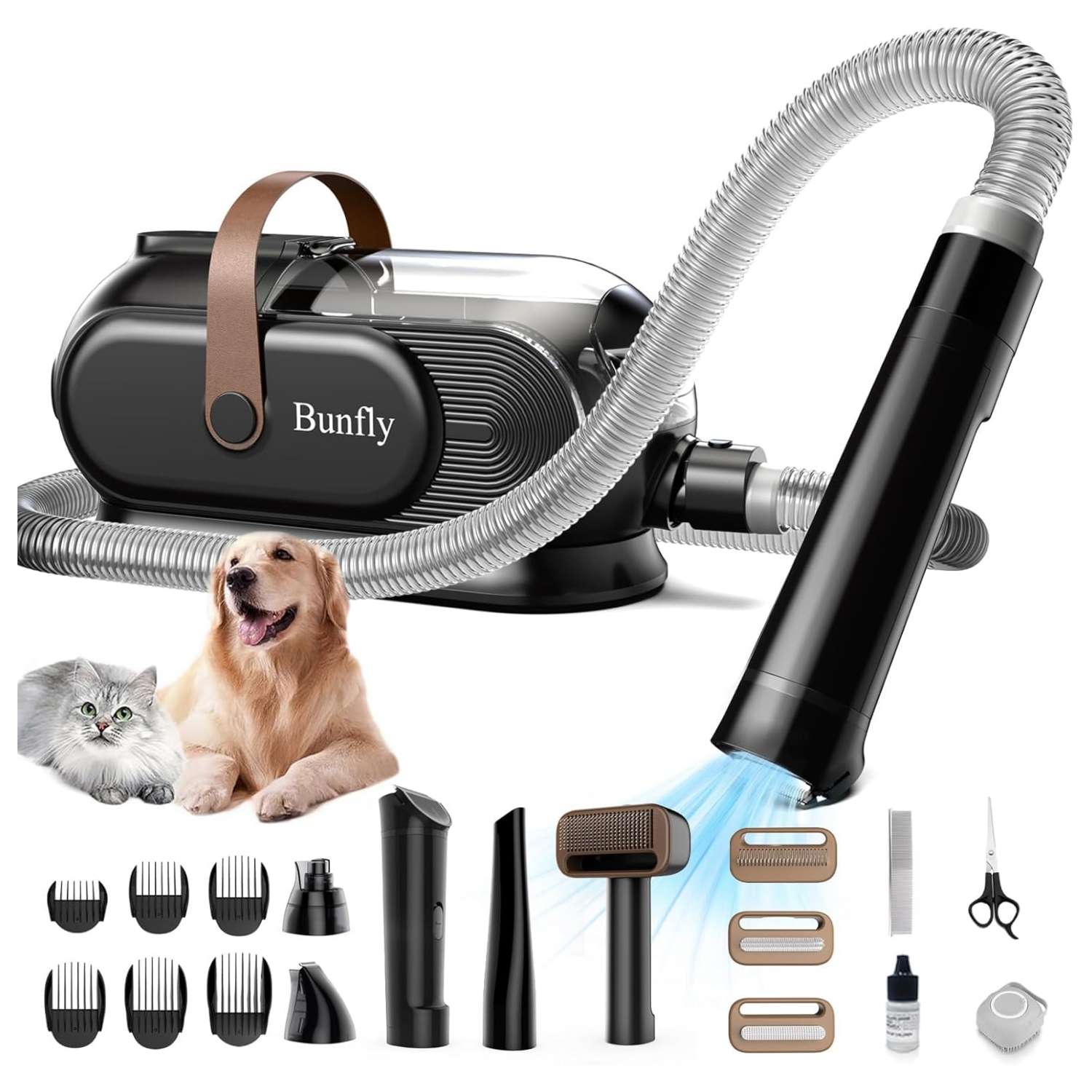 Aspiradora profesional para mascotas, kit de aseo 11 en 1, potencia de 13000 kpa.