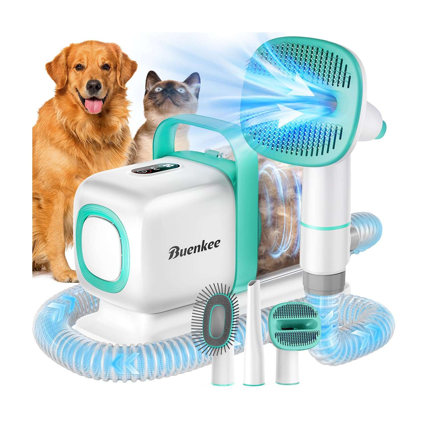 Aspiradora profesional para mascotas, kit de aseo, potencia de 15000 Pa.