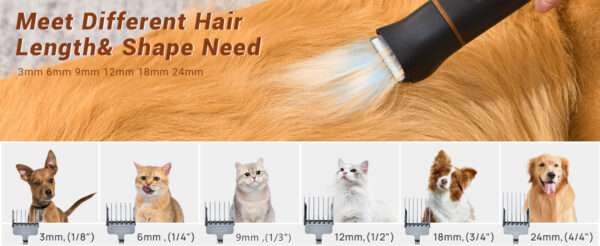 Aspiradora profesional para mascotas, kit de aseo 16 en 1, potencia de 13000 kPa.