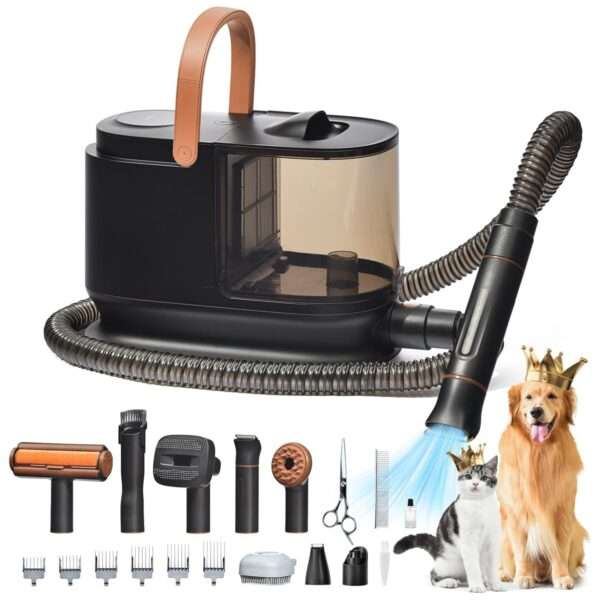 Aspiradora profesional para mascotas, kit de aseo 16 en 1, potencia de 13000 kPa.