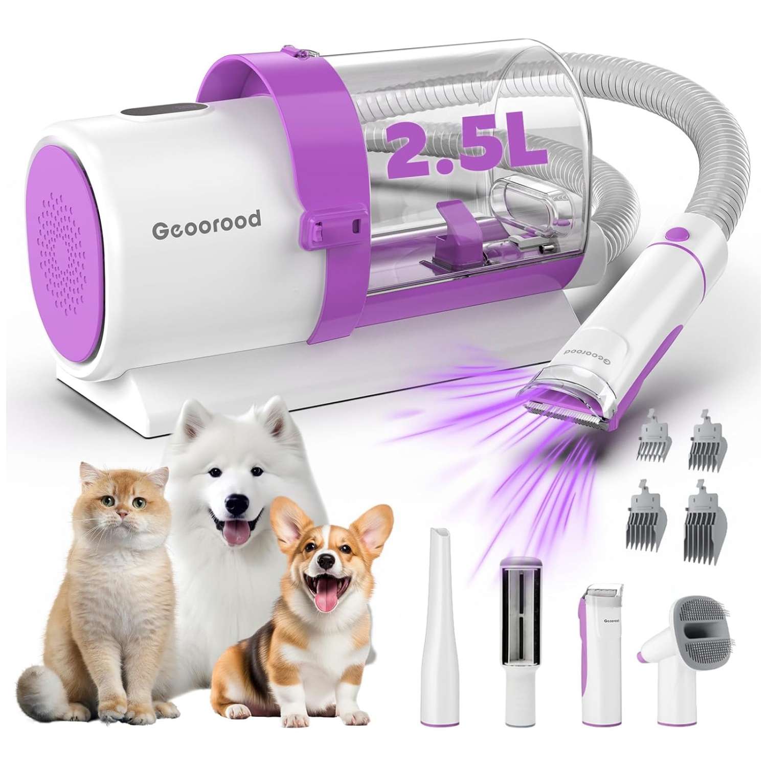 Aspiradora profesional para mascotas, kit de aseo, potencia de 10000 Pa.