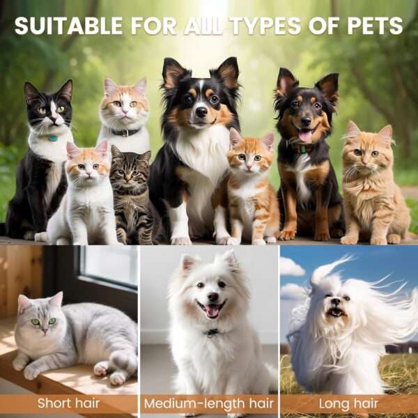 Kit profesional 7 en 1 para mascotas: Aspiradora de pelo de perro y gato con succión de 11,000 Pa.