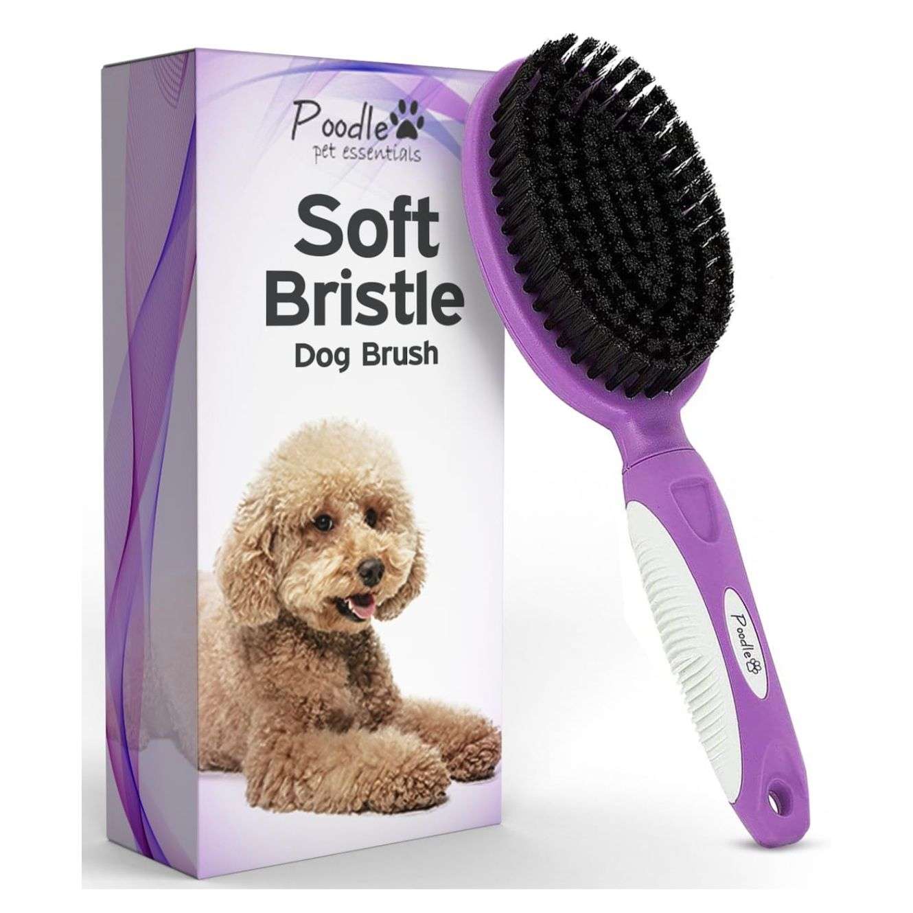 Cepillo de cerdas suaves para perros y gatos de pelo corto.