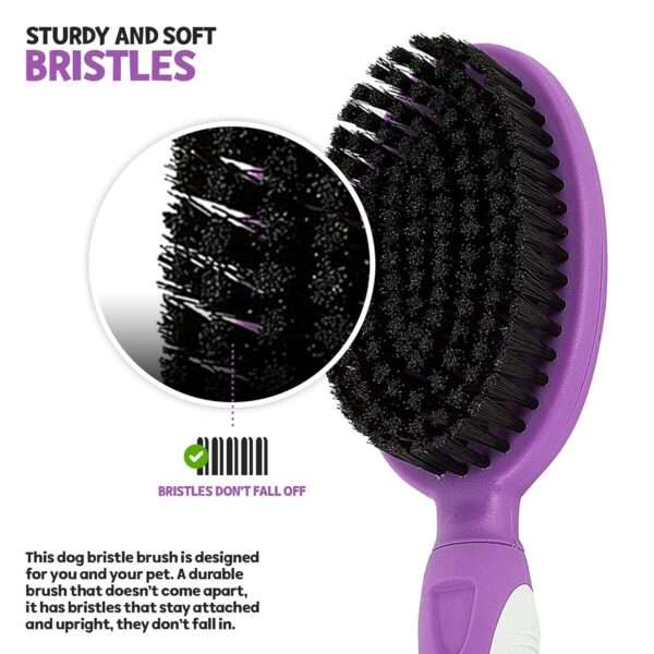Cepillo de cerdas suaves para perros y gatos de pelo corto.