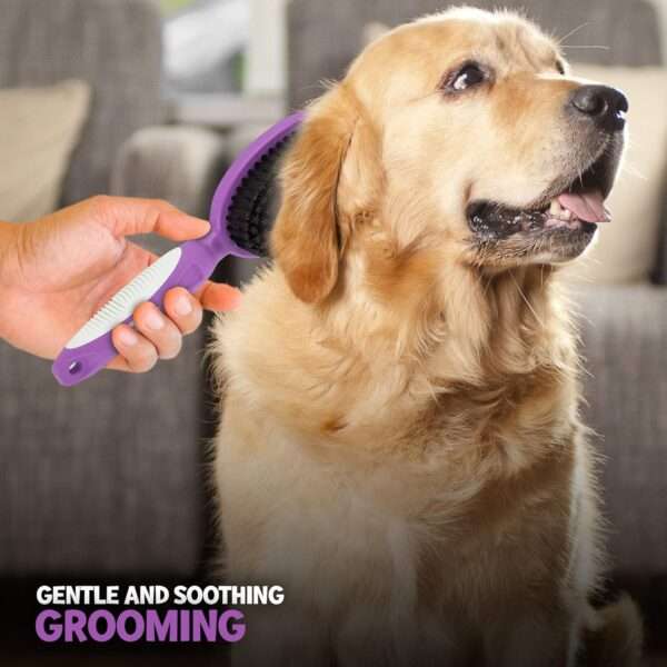 Cepillo de cerdas suaves para perros y gatos de pelo corto.