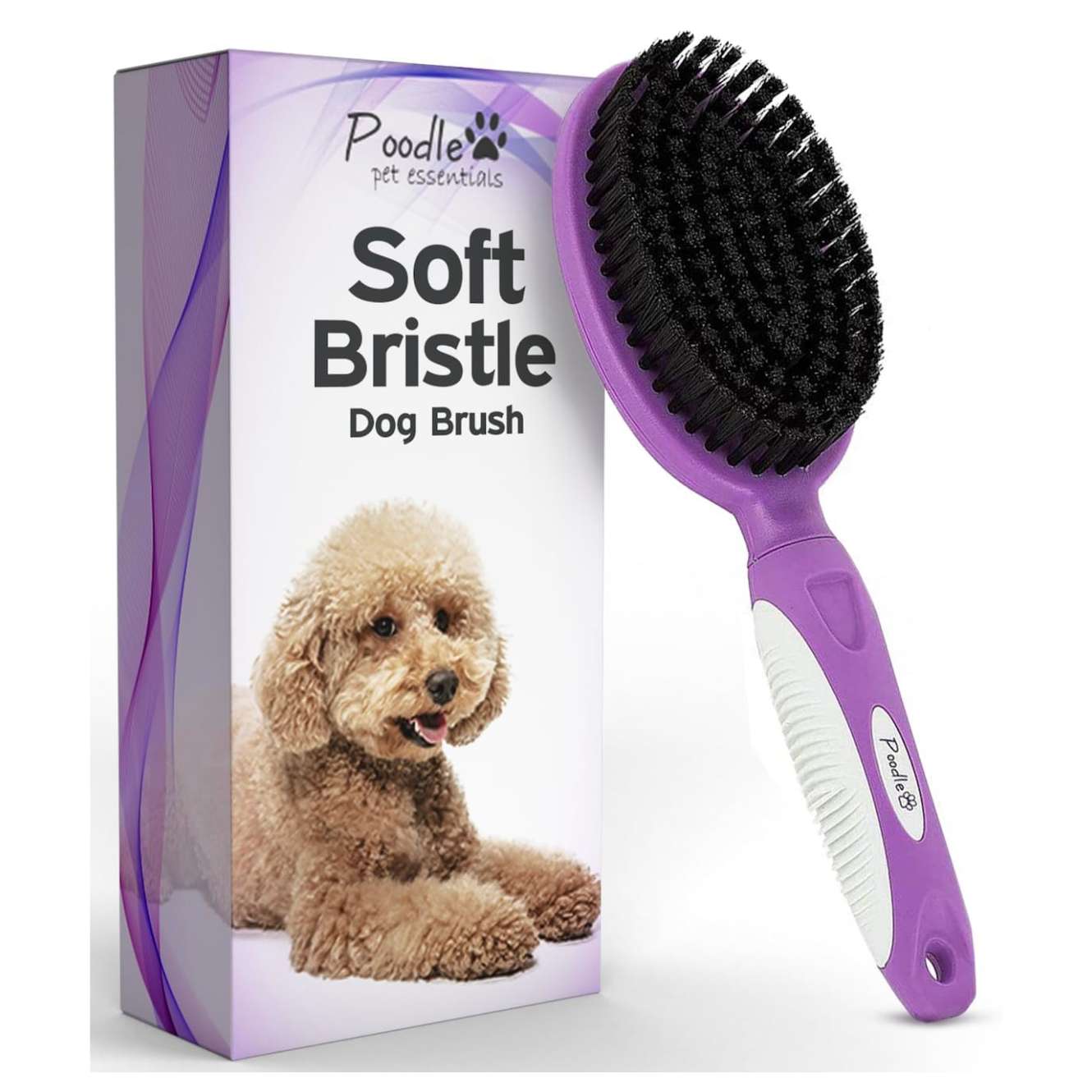 Cepillo de cerdas suaves para perros y gatos de pelo corto.