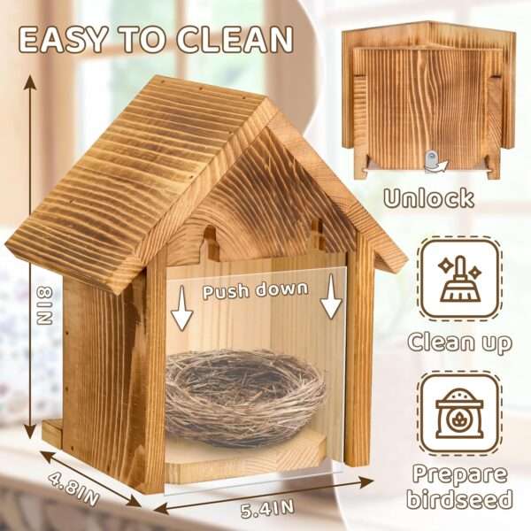 Comedero de ventana para pájaros.