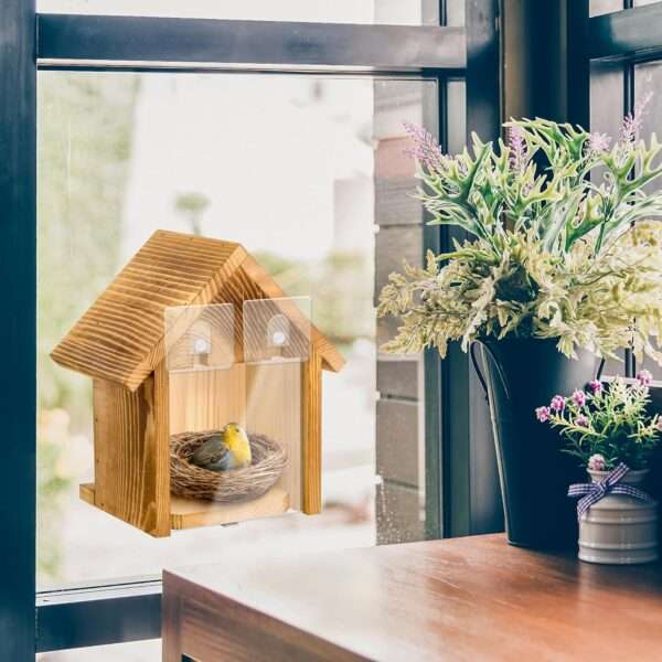 Comedero de ventana para pájaros.