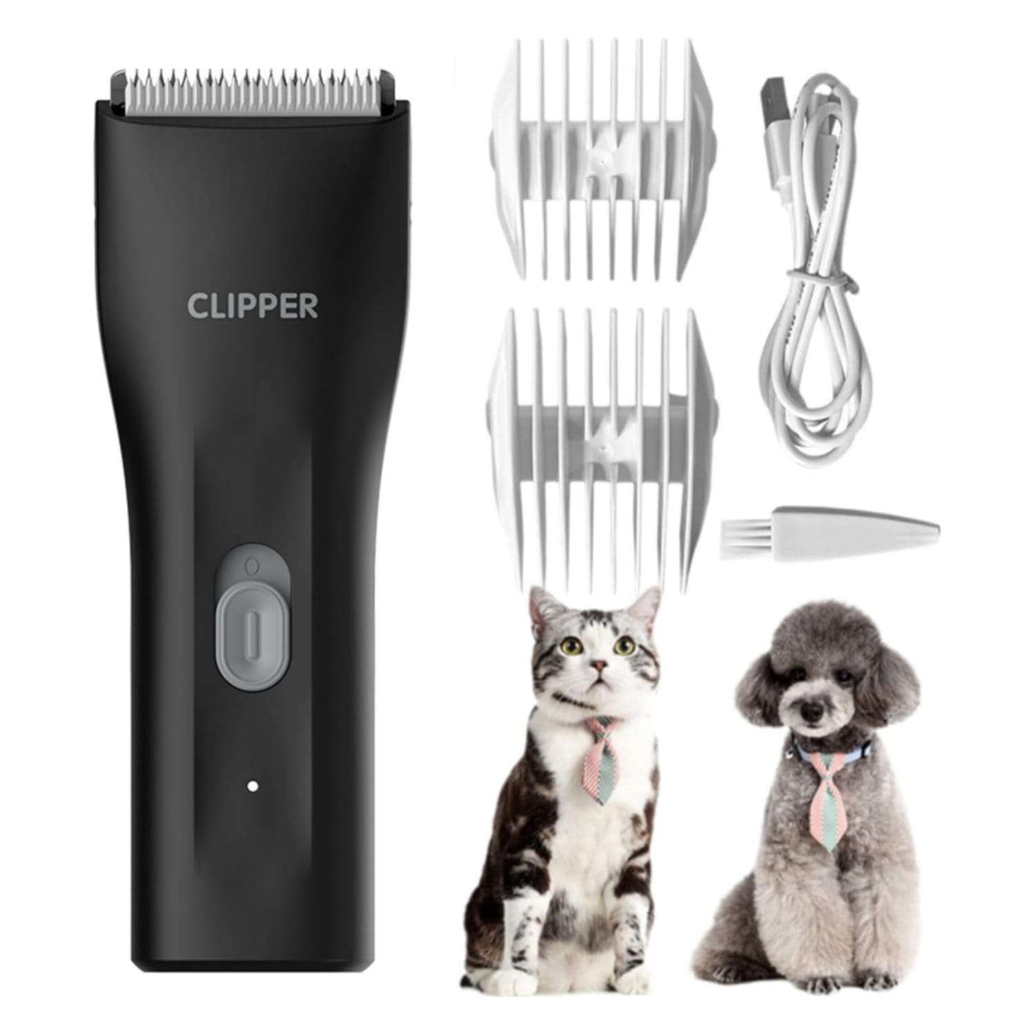 Cortapelos para perros y gatos, recargable, silencioso e inalámbrico.