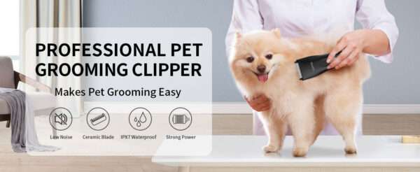 Cortapelos para perros y gatos, recargable, silencioso e inalámbrico.
