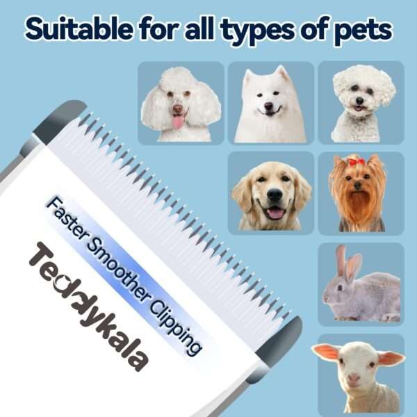 Cortapelos profesional inalámbrico para perros y gatos.