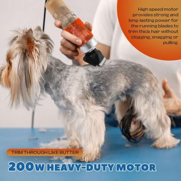 Cortapelos profesional de alta potencia (200 W) para perros.